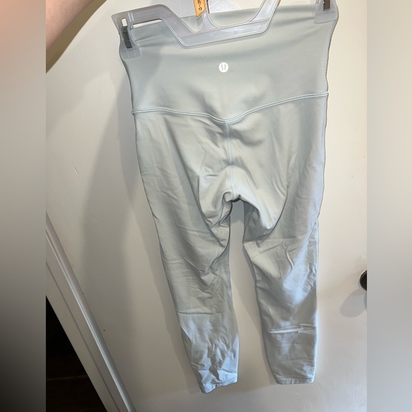 LuluLemon leggings size 4, gently used, light blue color - Picture 2 of 3